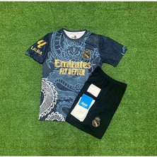 Breathless R.Madrid 2024/25 Sezonu Kylian Mbappe Dragon Desenli Konsept Çocuk Forması 4'Lü Set