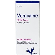 Vemcaıne Pump %10 50 ml Sprey