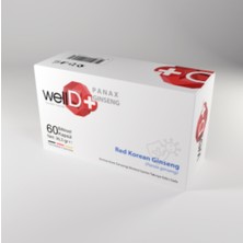 WellDo Well Mind Panax Ginseng Kırmızı Kore Ginsengi Doğal Takviye Edici Gıda