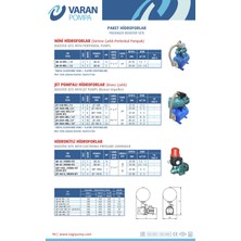 Alavan Varan Qb-60 Hıd/24 Lt Tanklı Preferikal Pompalı Hidrofor 0.5 Hp / 0.37 Kw, Monofaze 220 V, 20-30 Mss
