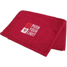 Nakışlı Sporcu Havlusu Pamuklu, Ter Emici Fitness Plates Boks Tenis Spor Havlusu