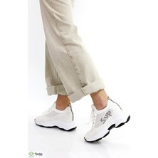 Kadın Içten Gizli Dolgu Topuk Triko Yazlık Spor Ayakkabı FR5Y/S520