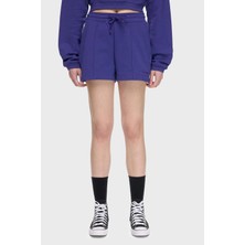 Les Benjamins % 100 Pamuk Regular Fit Yüksek Bel Çimalı Short Bayan Short Lbnoosessfuso