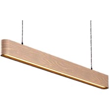 %100 Doğal Ahşap Linear Avize