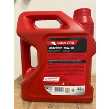Petrol Ofisi 20W-50 4 Litre Lpg Uyumlu 4 Litre Motor Yağı (01/2025 Üretim)