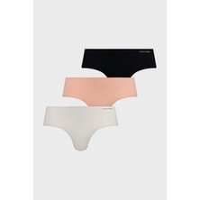 Calvin Klein Logolu Dikişsiz 3 Pack Külot 000QD3559EWAM Bayan Külot 000QD3559E Wam