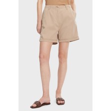 Tommy Hilfiger Pamuk Karışımlı Regular Fit Normal Bel Cepli Short Bayan Short WW0WW44762 Aeg