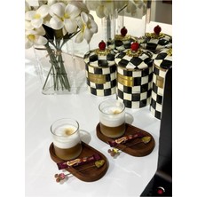 Sammwood 4 Lü Ahşap Tepsi Çay Tepsisi Kahve Tepsisi Sunum Tepsisi Sunumluk