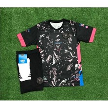 Bysportakus I.N.T.E.R Miami 2023/24 Yeni Sezon Lionel Messi Çocuk Forması 3'Lü Set (Black)