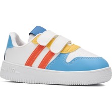 Nstil Günlük Kız Erkek Çocuk Spor Ayakkabı Sneaker Cırtlı Çift Şeritli Rahat Hafif  ZL001
