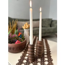 Sammwood Doğal Ahşap Şamdan , Mumluk (Tekli)