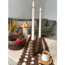 Sammwood Doğal Ahşap Şamdan , Mumluk (Tekli)