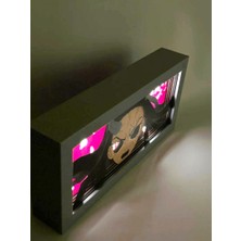 Nezuko 3D Anime Lightbox Işıklı Kutu Tablo