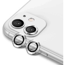 Etiget Apple iPhone 11 Şeffaf Kılıf + Cam Ekran Koruyucu + Kamera Lens Koruyucu (Gümüş)