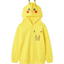 Erkek Çocuk Kapüşonlu Pokemonlu Sweatshirt