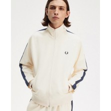 Fred Perry Erkek Krem Logo Detaylı Ceket