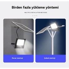 Yuanbao Güneş Işıkları Ev Dış Mekan Bahçe Işıkları Sel Işıkları Süper Parlak Su Geçirmez (Yurt Dışından)