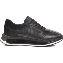 Siyah  Deri Erkek Sneaker Erroo 2614 M