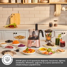 Karaca Mastermaid Power Multifunctional 10 in 1 Rosegold Gıda Hazırlama Seti