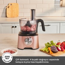 Karaca Mastermaid Power Multifunctional 10 in 1 Rosegold Gıda Hazırlama Seti