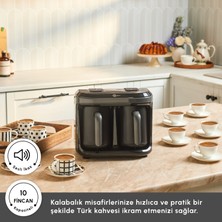 Karaca Hatır Hüp Düet Aroma Türk Kahve Makinesi Space Gray 10 Fincan Kapasiteli