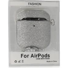 Newface Apple AirPods 2 (2.nesil) Spell Simli Kılıf - Gümüş Ynsmr