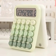 Pinterest Pastel Renkli Tuşlu Masaüstü 12 Haneli Büyük Ekranlı 4 Fonksiyonlu Hesap Makinesi