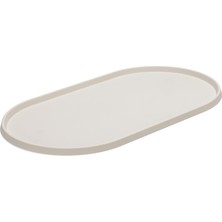 Beeztees Dbl Mama Su Kabı Servisi, Silikon, Kaymaz, Bej, 45X25X1,5CM