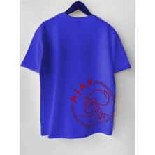 Cakkey Erkek Baskılı Pamuklu Bisiklet Yaka Kısa Kollu Oversize T-Shirt