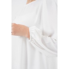 Ayrobin Tunik Pantolon Alt Üst Takım 6712 - Beyaz