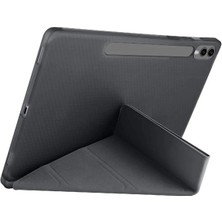 Newface Samsung Galaxy X610 Tab S9 Fe Plus 12.4 Kılıf Kalemlikli Mars Tablet Kılıfı - Siyah Ynsmr