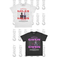 Spiderman&gwen Baskılı Oversize Sevgili Couple T-Shirt Modelleri