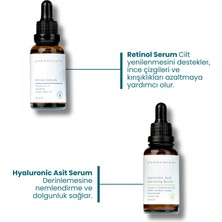 Glowmolecules Nem Dengeleyici 3'lü Set Retinol Serum & Hyaluronic Asit Serum & Nemlendirici Krem