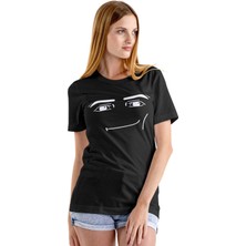 Cakkey Roblox Face Man Tişört Siyah Unisex Tshirt