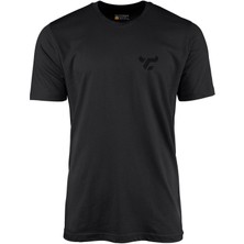 Cakkey Heckler & Koch HK416 Tactical Baskılı Bisiklet Yaka Siyah Erkek Tişört