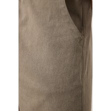 Tommy Life Camel Standart Fit Dokuma Hafif Esnek Chino Erkek Şort - 81293