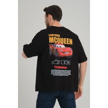 Cakkey Şimşek Mcqueen Lıghtnıng I'm Sally Cars Arabalar Ön Arka Baskı Detaylı Couple Oversize  Tişört