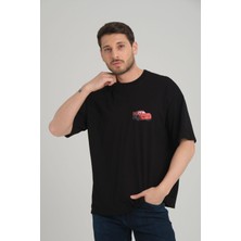 Cakkey Şimşek Mcqueen Lıghtnıng I'm Sally Cars Arabalar Ön Arka Baskı Detaylı Couple Oversize  Tişört
