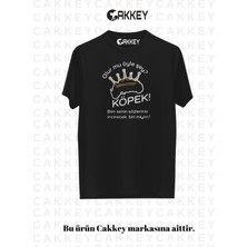 Cakkey Trend Prens Dizisi Komik Replik Baskılı Oversize Rahat Kalıp T-Shirt
