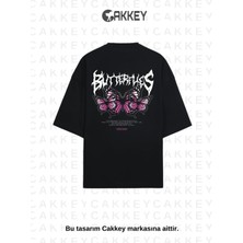 Cakkey Unisex Oversize Baskılı T-Shirt