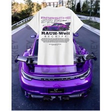 Cakkey Unixes Porsche 993 Turbo Baskılı Oversize T-Shirt