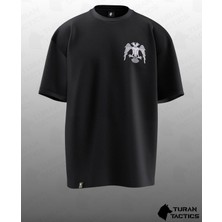 Cakkey Selçuklu Kartalı Tasarımlı Oversıze Unısex T-Shırt