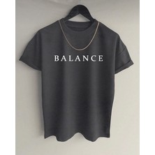 Cakkey Balance Baskılı Oversize T-Shirt