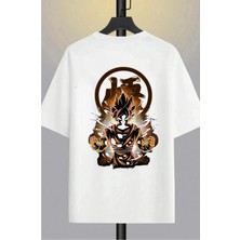 Cakkey Tasarım Dragon Ball : Son Goku Baskılı Oversize %100 Pamuk T-Shirt