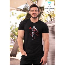 Cakkey M.jordan Bisiklet Yaka Yüksek Kalite Baskılı T-Shirt