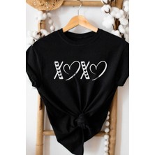 Cakkey Xoxo Sevgililer Günü Kalp Tişört