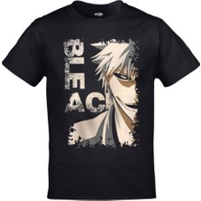 Cakkey Bleach Anime Baskılı  Siyah Tshirt