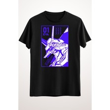 Cakkey Siyah Tişört Eva 01 Evangelion
