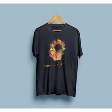 Oversize Kulaklık Tasarımlı Unisex T-Shirt