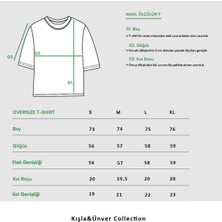 Oversize Kara Delik Tasarım Unisex T-Shirt